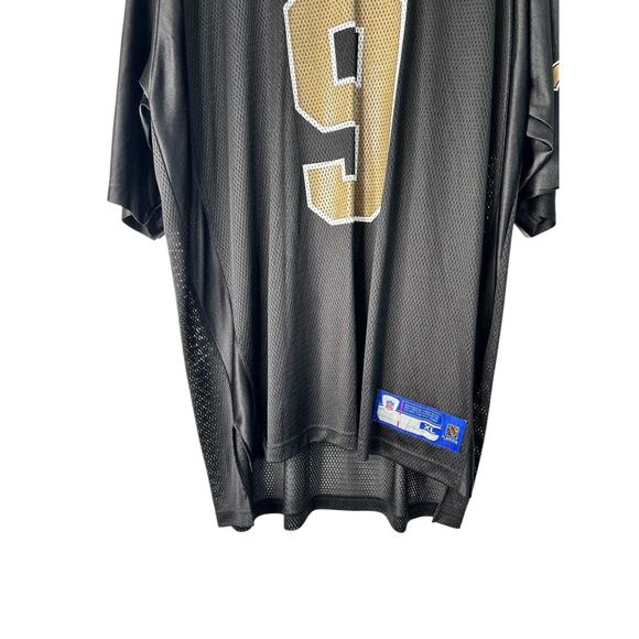 Reebok NFL New Orleans Saints Drew Brees #9 Football Jersey Men’s Size XL Black - Picture 3 of 13